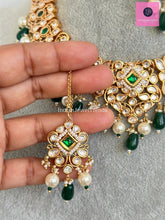 Green Fine Kundan Indian Bridal necklace, Wedding necklace, Fine kundan jewelry, Pakistani Jewelry, Indian Jewelry, Bridal Jewelry