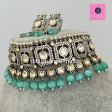 Mint Premium Dual Tone uncut Polki Kundan Choker,Sabyasachi choker, Bollywood Indian Pakistani jewelry for wedding , Bridal jewelry