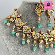 Mint Tyaani Kundan Bridal Necklace,Gold kundan Necklace,Wedding necklace, Bridal Jewelry,Pakistani Jewelry, Punjabi Jewelry,Fine Kundan