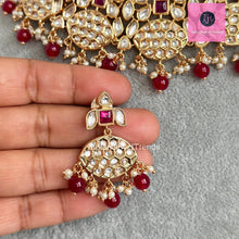 Ruby Tyaani Kundan Bridal Necklace,Gold kundan choker,Wedding necklace,Bridal Jewelry,Pakistani Jewelry,Punjabi Jewelry,Fine Kundan Jewelry