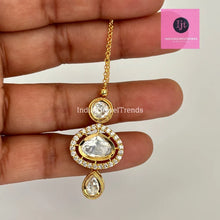 Danity Fine Kundan Maang tikka/ Kundan Tikka/ Indian Jewelry/ Indian Wedding Jewelry/ Pakistani Jewelry/ Jhoomer/ / Indian forehead jewelry
