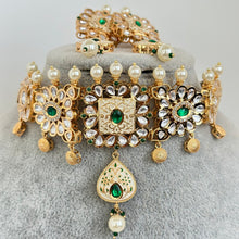 Premium quality gold plated silver foiled Kundan necklace/Traditional/Ethnic/Kundan Jewelry/Multi color Kundan Choker/Indian Bridal/wedding