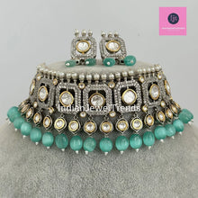 Mint Premium Dual Tone uncut Polki Kundan Choker,Sabyasachi choker, Bollywood Indian Pakistani jewelry for wedding , Bridal jewelry