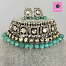 Mint Premium Dual Tone uncut Polki Kundan Choker,Sabyasachi choker, Bollywood Indian Pakistani jewelry for wedding , Bridal jewelry