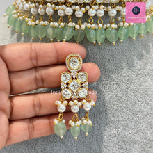 Mint Bridal Tyaani inspired premium Kundan choker, Bridal Kundan necklace, statement necklace, Indian wedding, Bridal Jewelry, Pakistani