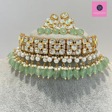 Mint Bridal Tyaani inspired premium Kundan choker, Bridal Kundan necklace, statement necklace, Indian wedding, Bridal Jewelry, Pakistani