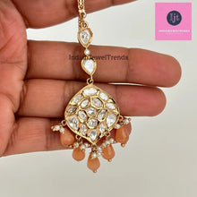 Fine Kundan silver foil kundan Maang tikka/Indian Jewelry/ Indian Wedding Jewelry/ Pakistani/ Jhoomer/ Matha patti/ Indian forehead jewelry