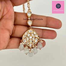 Fine Kundan silver foil kundan Maang tikka/Indian Jewelry/ Indian Wedding Jewelry/ Pakistani/ Jhoomer/ Matha patti/ Indian forehead jewelry