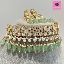 Mint Bridal Tyaani inspired premium Kundan choker, Bridal Kundan necklace, statement necklace, Indian wedding, Bridal Jewelry, Pakistani