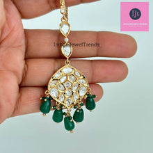 Fine Kundan silver foil kundan Maang tikka/Indian Jewelry/ Indian Wedding Jewelry/ Pakistani/ Jhoomer/ Matha patti/ Indian forehead jewelry