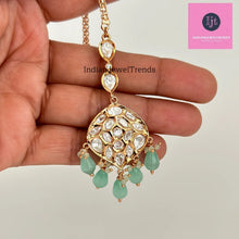 Fine Kundan silver foil kundan Maang tikka/Indian Jewelry/ Indian Wedding Jewelry/ Pakistani/ Jhoomer/ Matha patti/ Indian forehead jewelry