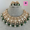 Green Bridal Premium quality gold plated silver foiled Kundan necklace/Tyaani Necklace/Traditional/Kundan Jewelry/Indian Bridal/wedding