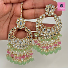 Kundan Tikka Earrings Set Indian Bridal Maang Tikka set Kundan earrings Headpiece Jewelry Bollywood Jewelry Indian jewelry Bridesmaid Gift