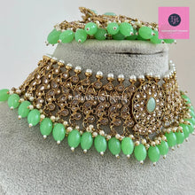 Mint Antique Polki Kundan Choker Necklace, Kundan Choker, Indian jewelry, Pakistani necklace, Punjabi , bridal,Indian wedding