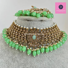 Mint Antique Polki Kundan Choker Necklace, Kundan Choker, Indian jewelry, Pakistani necklace, Punjabi , bridal,Indian wedding