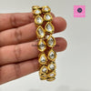 Restocked Kundan gold plated meenakari bangle pair/Traditional bangles/Kundan/Bridal Bangles/Indian Wedding/Pakistani/Punjabi/Indian bangles