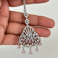 American Diamond Maang tikka/Indian Jewelry/ Indian Wedding Jewelry/ Pakistani Jewelry/ Jhoomer/ Matha patti/ Indian forehead jewelry