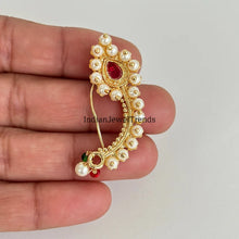 Restocked Nose Ring /marathi nose ring/ priyanka chopra Nath /CLIP ON Non Pierced Indian Nose Ring/ Indian Bridal Jewelry/ Nathini/nose ring