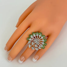 Large American Diamond Ring/Statement Ring/Adjustable Ring/Indian Ring/Pakistani Jewelry/Indian/Bollywood Jewelry/Indian Wedding jewelry