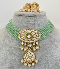 Mint Premium quality gold plated fine Kundan necklace, Indian Pakistani wedding jewelry, bridal jewelry