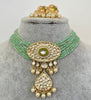 Mint Premium quality gold plated fine Kundan necklace, Indian Pakistani wedding jewelry, bridal jewelry