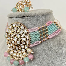 Mint Pink Tyaani inspired premium Kundan Silver foil Kundan necklace/Traditional necklace/Indian wedding/Bridal Jewelry/Pakistani/Punjabi