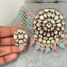 Mint Pink Tyaani inspired premium Kundan Silver foil Kundan necklace/Traditional necklace/Indian wedding/Bridal Jewelry/Pakistani/Punjabi