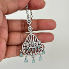 American Diamond Maang tikka/Indian Jewelry/ Indian Wedding Jewelry/ Pakistani Jewelry/ Jhoomer/ Matha patti/ Indian forehead jewelry
