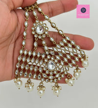 Kundan Pearl Passa, Jhoomer, Side tikka Indian Punjabi Pakistani wedding jewelry, jewelry, Hair accesories