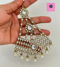 Kundan Pearl Passa, Jhoomer, Side tikka Indian Punjabi Pakistani wedding jewelry, jewelry, Hair accesories