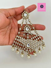 Kundan Pearl Passa, Jhoomer, Side tikka Indian Punjabi Pakistani wedding jewelry, jewelry, Hair accesories