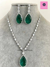Sara Ali Khan inspired CZ Diamond necklace/CZ Stones Necklace Set/Elegant/Unique Jewelry/Indian/Pakistani/Bollywood/Indian Wedding/Bridal