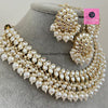 White Pearl Kundan Necklace Set/Kundan Choker/ Bollywood Jewelry/ Indian jewelry/ Pakistani necklace/ punjabi necklace/bridal/indian wedding