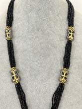 Black Meenakari Semi-Precious Stones beads mala Necklace/Rajasthani Necklace/Rajwadi mala /Indian jewelry/Sabyasachi Indian wedding