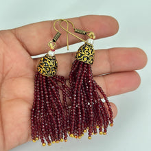 Maroon Meenakari Semi-Precious Stones beads mala Necklace/Rajasthani Necklace/Rajwadi mala /Indian jewelry/Sabyasachi Indian wedding