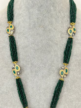 Green Meenakari Semi-Precious Stones beads mala Necklace/Rajasthani Necklace/Rajwadi mala /Indian jewelry/Sabyasachi Indian wedding IndianJewelTrends 4.5 out of 5 stars