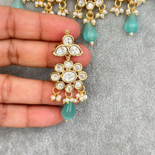Mint Premium quality gold plated fine Kundan necklace, Indian Pakistani wedding jewelry, bridal jewelry