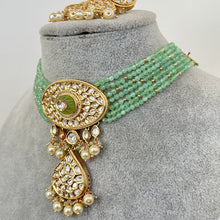 Mint Premium quality gold plated fine Kundan necklace, Indian Pakistani wedding jewelry, bridal jewelry