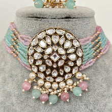 Mint Pink Tyaani inspired premium Kundan Silver foil Kundan necklace/Traditional necklace/Indian wedding/Bridal Jewelry/Pakistani/Punjabi
