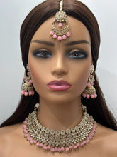 Pink Antique Polki Kundan choker set Statement choker Indian Jewelry Pakistani Jewelry Wedding necklace Bridal necklace Wedding jewelry