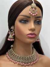 Pink Antique Polki Kundan choker set Statement choker Indian Jewelry Pakistani Jewelry Wedding necklace Bridal necklace Wedding jewelry