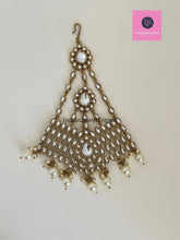 Kundan Pearl Passa, Jhoomer, Side tikka Indian Punjabi Pakistani wedding jewelry, jewelry, Hair accesories