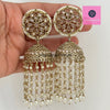 Statement Polki Jhumka/Pearl Long Jhumka/Indian Jewelry/Pakistani/Punjabi/Indian/Statement earring/Bridal earring/Indian wedding