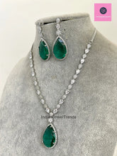 Sara Ali Khan inspired CZ Diamond necklace/CZ Stones Necklace Set/Elegant/Unique Jewelry/Indian/Pakistani/Bollywood/Indian Wedding/Bridal