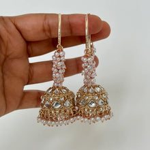 Large kundan pearl Hoop Earrings/Traditional ethnic hoop/Bali earring/Trendy/Statement earrings/Bali Jhumka//pakistani/Punjabi