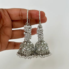 Large kundan pearl Hoop Earrings/Traditional ethnic hoop/Bali earring/Trendy/Statement earrings/Bali Jhumka//pakistani/Punjabi