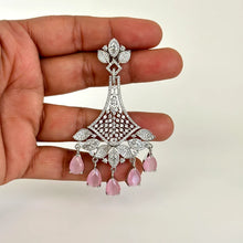 American Diamond earrings/Indian Jewelry/Pakistani Jewelry/Bollywood Jewelry/CZ earrings/AD earrings/Statement earrings/Gift for her