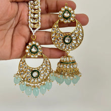 Kundan Tikka Earrings Set Indian Bridal Maang Tikka set Kundan earrings Headpiece Jewelry Bollywood Jewelry Indian jewelry Bridesmaid Gift