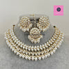White Pearl Kundan Necklace Set/Kundan Choker/ Bollywood Jewelry/ Indian jewelry/ Pakistani necklace/ punjabi necklace/bridal/indian wedding