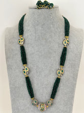 Green Meenakari Semi-Precious Stones beads mala Necklace/Rajasthani Necklace/Rajwadi mala /Indian jewelry/Sabyasachi Indian wedding IndianJewelTrends 4.5 out of 5 stars